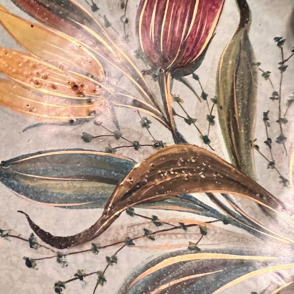 Vintage Rustic Italian Decorative Tulip Dish - Picture 2 of 11